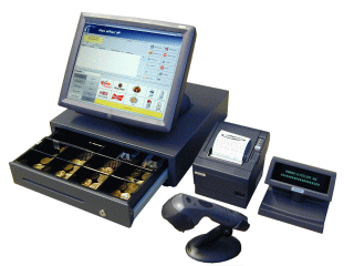 Barcode-Scanner, POS - Kassensysteme, Geldz�hlmaschinen, ERP-Software (blue office); RUOSS-KISTLER AG