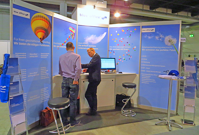 blue office Pr�sentation an der topsoft 2014